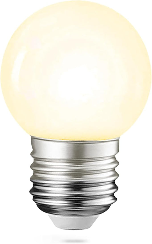 Full Spectrum Light Bulb, LED Light Bulb G45 Small Lightbulbs E26 White 5W Eq 40W Sunlight Night Appliance Bulb for Home, Growing, Plant, Freezer, Lamp (1 Natural White Bulb)