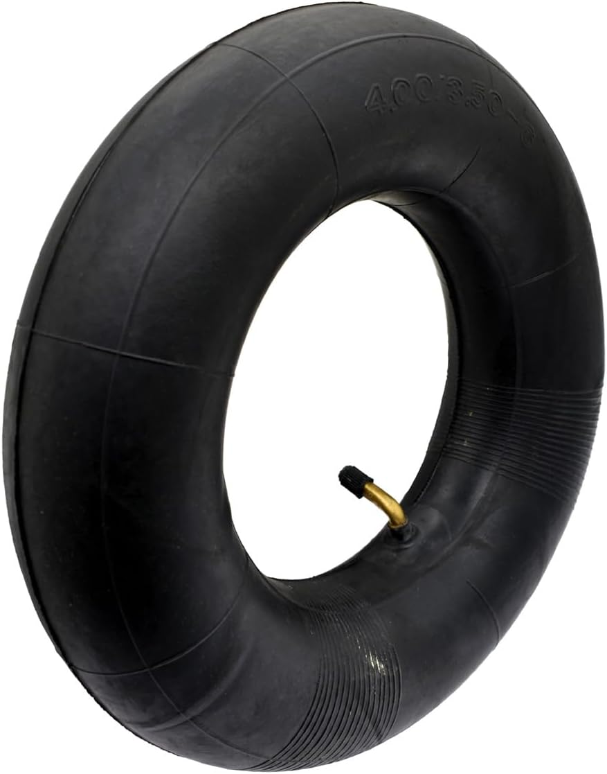 4.00/3.50-6 Replacement Inner Tube, (2 pack), with TR87 Bent Valve Stem, for Hand Trucks, Utility Cart, Lawn Mowers, Wheelbarrows, Dollys, Yard Carts,Wagon (4.00/3.50-6 TR87(2 Pack))