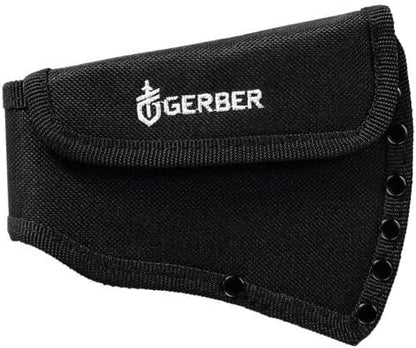 Gerber Gear Pack Hatchet - 3.5" Steel Blade Axe with Full Tang - Survival, Bushcraft and Camping Gear - with Mountable Nylon Sheath - Sage Green