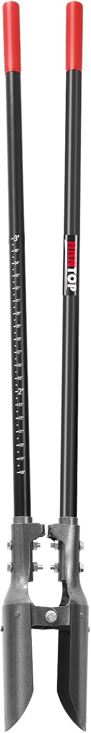Post Hole Digger Heavy Duty Manual Hole Digger with Scale Mark for Digging,58 inches