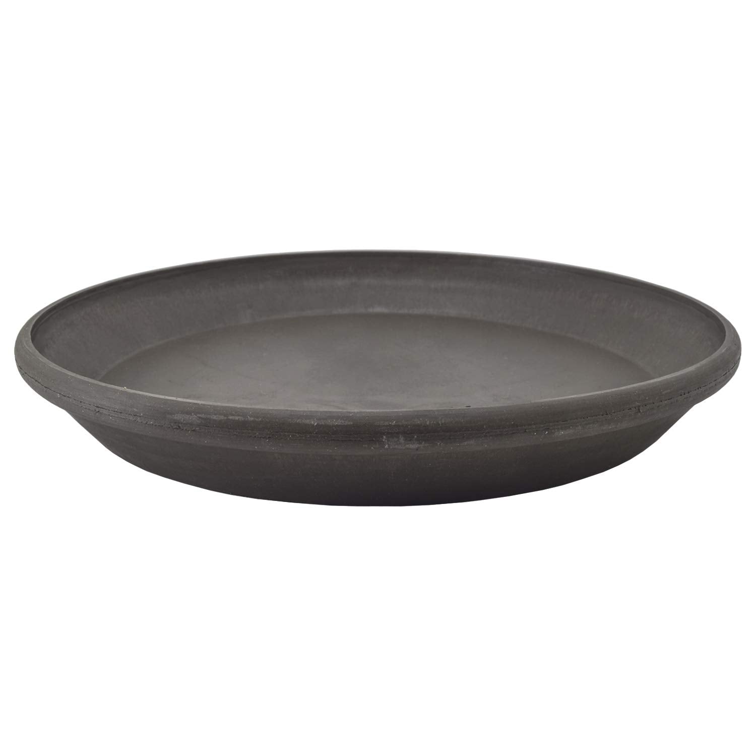 PSW Pot Collection AP35DC 14-inch Plastic/Stone/Wood Composite Plant Saucer Drip Tray – No Drainage