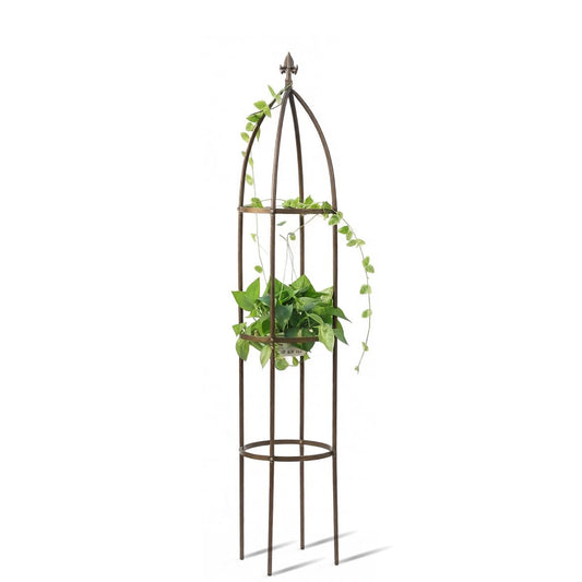 Garden Obelisk Trellis 100% Metal Heavy Duty 5.5 ft for Climbing Vines