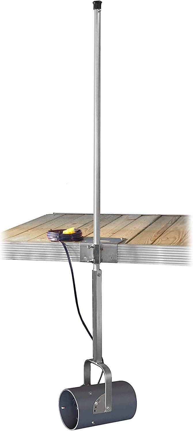 Scott Aerator DeIcer for Lakes & Ponds | 3/4 Horse Power 115V Stainless Steel | 100 ft. Electric Corded Cable Included with Dock Mount Assembly | Made in USA