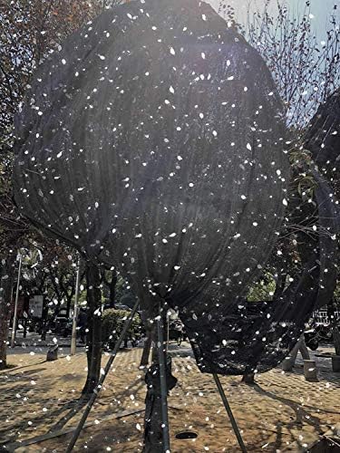 smartelf Shade Cloth 70% Sunblock Shade Cloth Net 6.5 ft x 20 ft - Black Bulk UV Resistant Fabric Mesh for Greenhouse Shade Cloth Taped Edge with Gromments Included 16pcs 6" Ball Bungee
