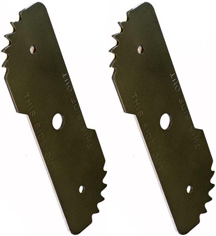 243801-00 2-Pack Edger Blades Replace for EB-007AL EB-007 243801-00 243801-02 40-519 243797-00 Fit for Black and Decker Craftsman LE750 Edge 2-in-1 Landscape Edger CMEED400