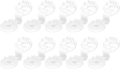 100pcs Shade Cloth Plastic Clips Heavy Duty Lock Grip, Bird Proof Shade Cloth Sunshade Clips for Outdoor Garden Greenhouse (White)
