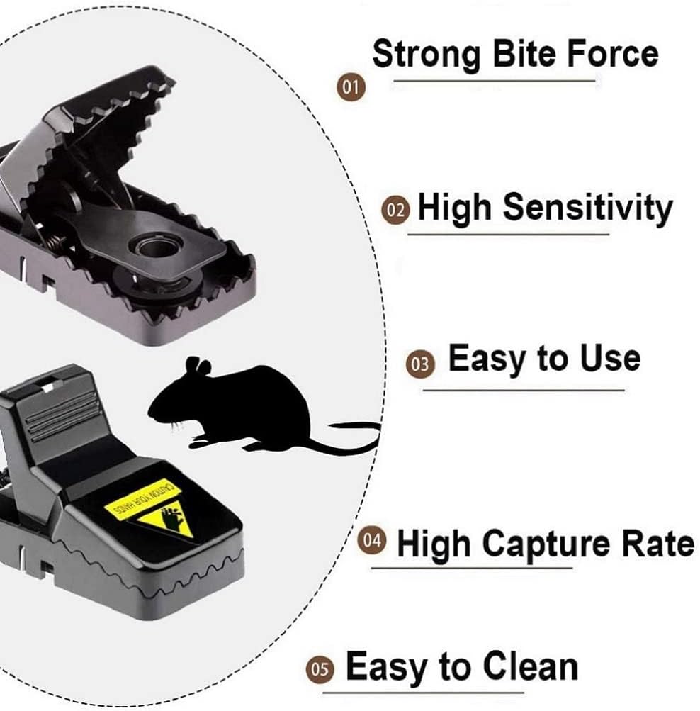 Mouse Trap, 12 Pack Mouse-Traps-Indoor-for-Home Quick Effective Sanitary Safe Mouse Catcher for Family and Pet