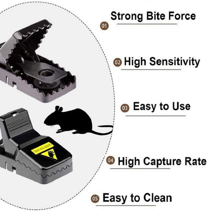 Mouse Trap, 12 Pack Mouse-Traps-Indoor-for-Home Quick Effective Sanitary Safe Mouse Catcher for Family and Pet