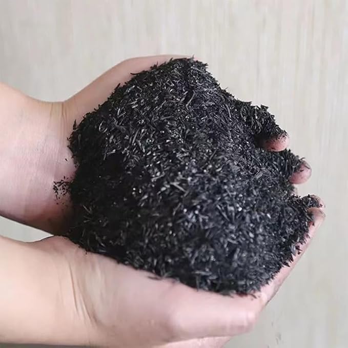 Carbonized Rice Hull 2 QT Horticultural Organic Activated Charcoal,Soil Amendment for Plants Vegetables Fruit Trees, Fertilizer additive, Mulch