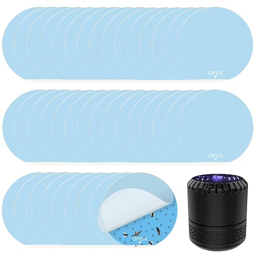 40 Pack 3.4” Replacement Refills for DynaTrap DT152, Indoor Glue Boards Refill Sticky Cards