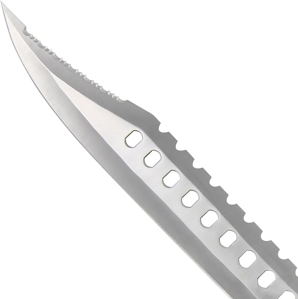 Armory Replicas Sporting Sawback 17 Knife with Dual Grit Sharpening Stone