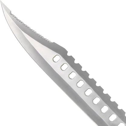 Armory Replicas Sporting Sawback 17 Knife with Dual Grit Sharpening Stone