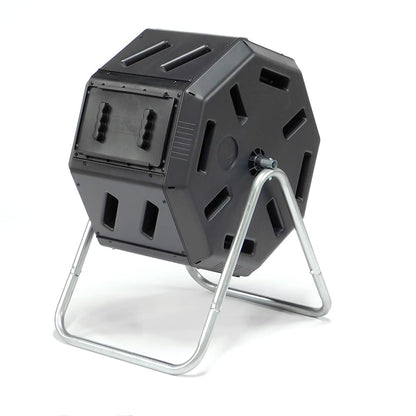 FCMP Outdoor IM2000 Tumbling Composter Canadian-Made, 100% Recycled Resin - Outdoor Rotating