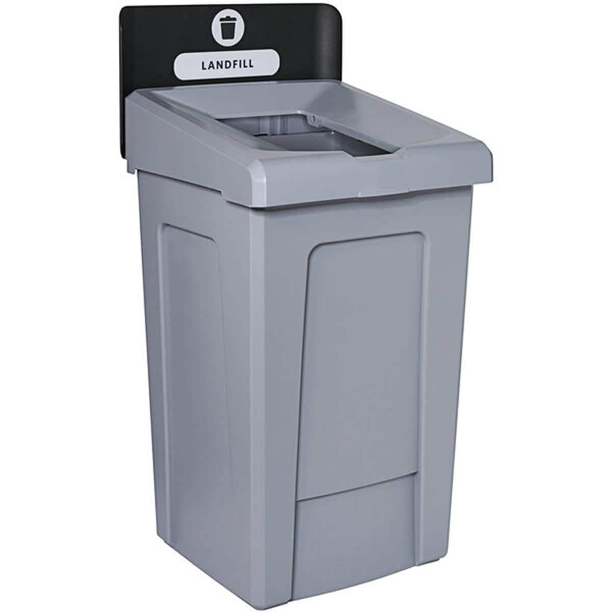 Stager Direct, 3 in 1 Recycling Station with Lid, Recycle Bin, Exterior Trash Can, Recycling Station Kit, Heavy Duty Premium Plastic, Perfect for Kitchen, Office, Garden, Garage (33 Gallon), (N.4)