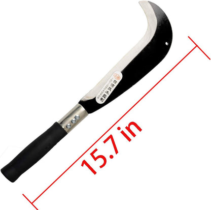 Zelin Machete with Heavy Duty Construction Black Plastic Handle,Ergonomic No-Slip Handle for Gardening, Agriculture, Bushcraft, Hunting and Outdoor
