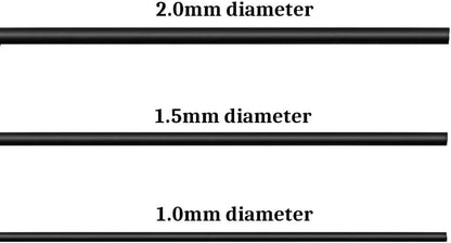 Quality Black Long Lasting Bonsai Training Wire Set of 3 Sizes - 1.0mm, 1.5mm, 2.0mm (32 Feet Each Size)