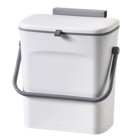 LALASTAR Small Trash Can with Lid, Kitchen Compost Bin for Countertop or Under Sink, Plastic