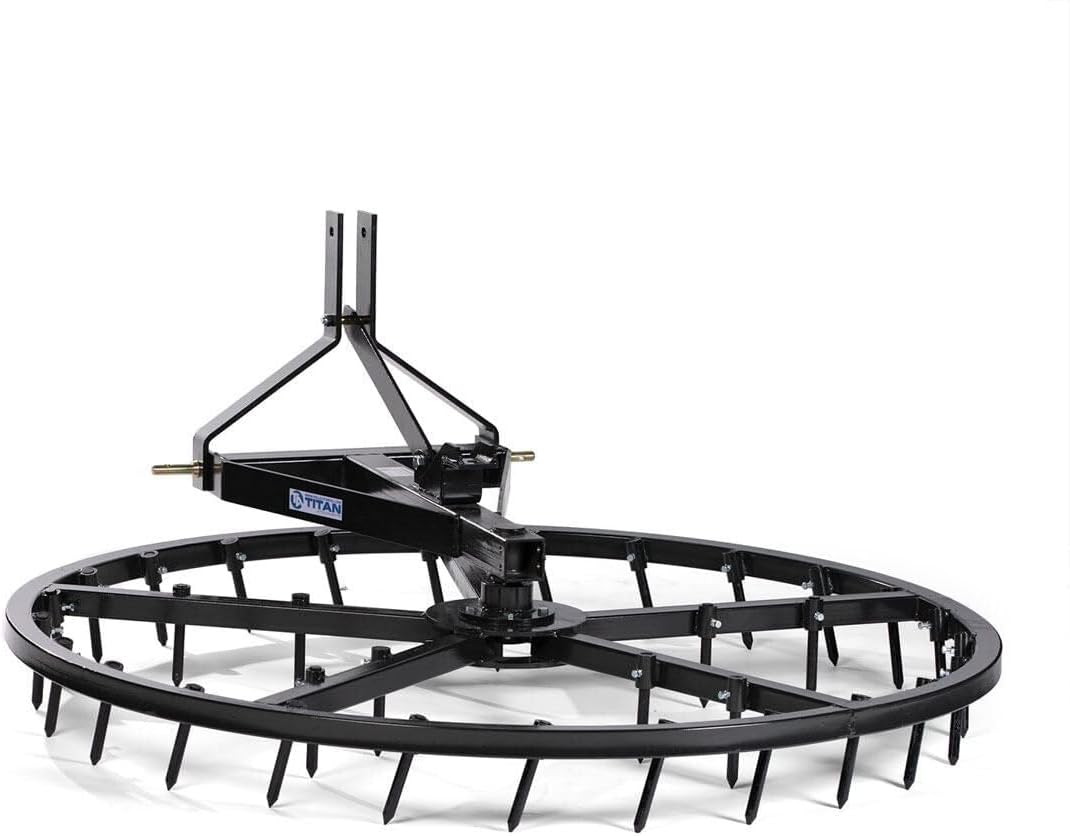 Titan Attachments Arena Spin Harrow Groomer 72" Cat 1 3 Point Quick Hitch HD