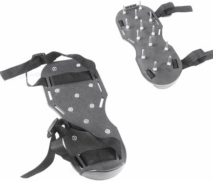 Lawn Shoes, Spike Shoes Lawn Tool Aeration Shoes for Epoxy Floor, Lawn Yard Patio Lawn Garden Yard (Black)