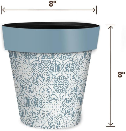 Briarwood Lane Ornamental Blue and White Small Planter