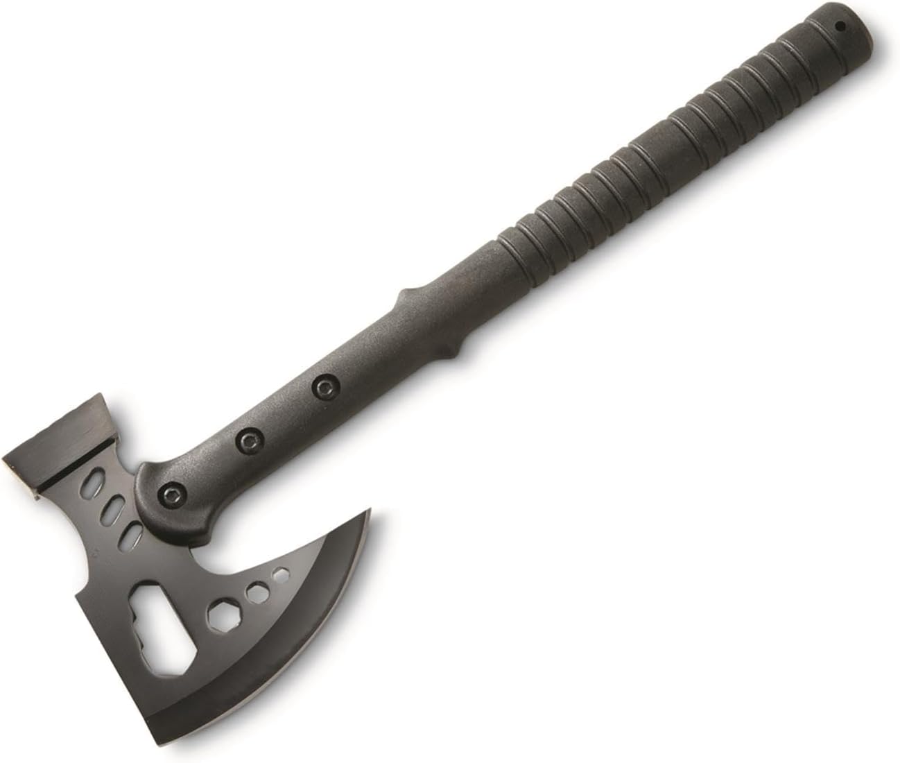 Szco Supplies 16.25” Black Multipurpose Outdoor Camping Survival Hammer Hatchet Axe with Nylon Sheath 211557 Back