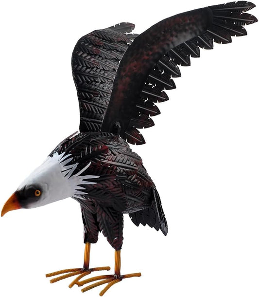 Eagle Statue Animal Sculpture Garden Decoration Metal Yard Art for Yard Outdoor Decoration