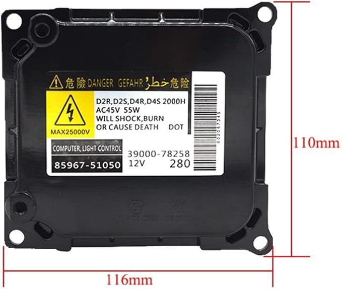 O-NEX Xenon D2S D4S 35W HID Ballast DDLT003 Factory OEM Direct Replacement Control Unit Module for