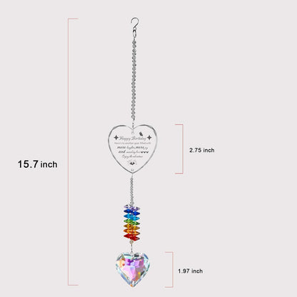 Girlfriend Birthday Gifts for Women, Crystal Suncatcher Mom Gifts for her Girl Friend Sister Nurse Doctor Teacher (Birthday Gift)
