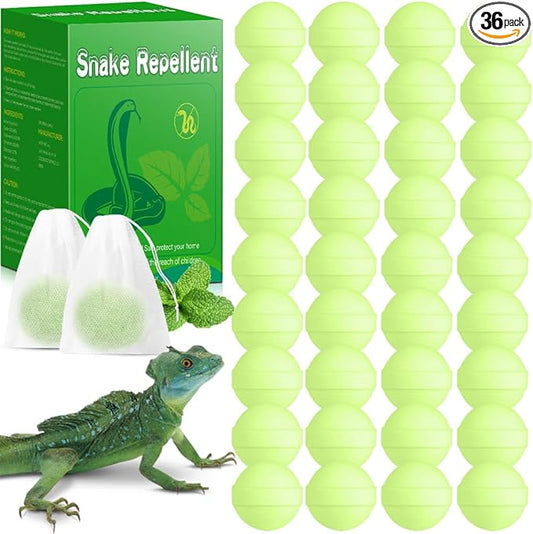 36 Pack Snake Repellent for Yard, Powerful Outdoor & Indoor Lizard be Gone for Garden Lawn, Natural