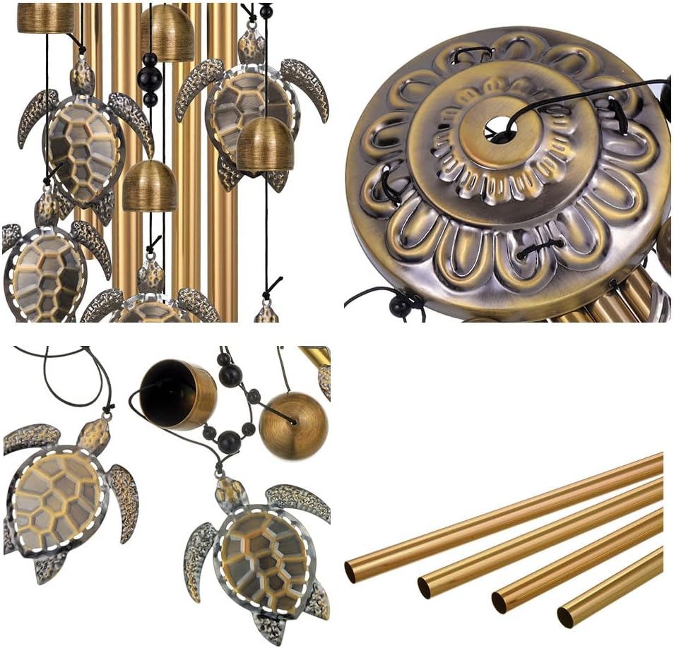 Sea Turtles Wind Chimes Decor, Mobile Blessing Wind Bells Decorate, Sympathy Wind Catcher, Memorial Gifts for Mom,Grandma,Woman (Housewarming/Outside/Indoor/Home/Room/Porch/Yard/Garden Decoration)
