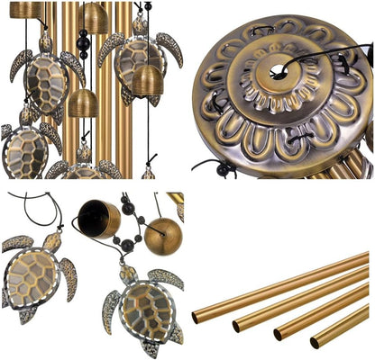 Sea Turtles Wind Chimes Decor, Mobile Blessing Wind Bells Decorate, Sympathy Wind Catcher, Memorial Gifts for Mom,Grandma,Woman (Housewarming/Outside/Indoor/Home/Room/Porch/Yard/Garden Decoration)