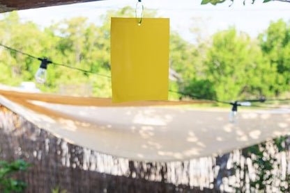 30Pcs Dual-Sided Yellow Sticky Traps for Plant Gnats - Waterproof Fly Paper Outdoor Indoor for Fungus Gnat Trap, Fly Tape Outdoor for Whiteflies, Aphids, Leafminers, Fruit Sticky Traps