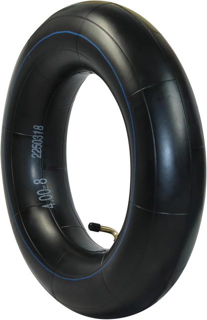 Libereco 2 Pack 4.8/4.0-8 TR87 Bent Valve Inner Tube ¨C Compatible with Lawn Mowers, Carts, Trailers, Wheelbarrows ¨C Heavy Duty Rubber Tube