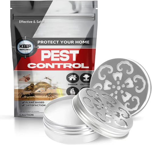 Pest Repellent, Rodent Repellent for Car Engines, Mouse Repellent, Keep Rodent, Roach, Mouse, Moth and Spider Away from House, Safe Around Kids, Pets & Plants, 120 sq ft Coverage - 2P