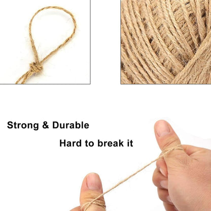 8 Color Jute Twine Natural Jute String 2mm 3 Ply Twine String, for DIY Artworks and Embellishments Crafts, Gift Wrapping, Picture Display and Gardening (Coloured-2)