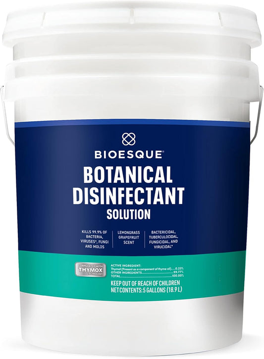 Bioesque Botanical Disinfectant Solution, Heavy Duty Broad-Spectrum Disinfectant, Kills 99.9% of