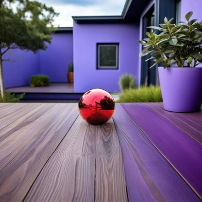 Toyvian Stainless Steel Mirror Reflective Ball: 5.3 Inch Polished Red Gazing Sphere Outdoor Garden Decoration Reflective Ornament