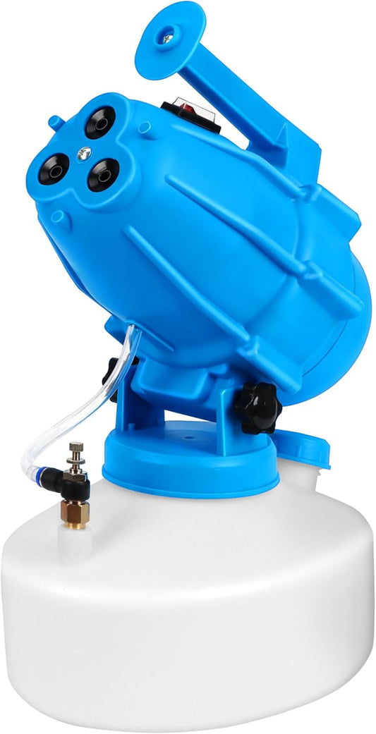 5L (1.3 Gallon) Electric ULV Fogger Sprayer Machine with 3 Nozzles, Portable Cold Fogger with