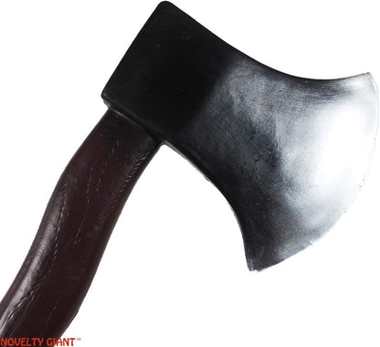 12" High Density Foam Hand Axe Viking Barbarian Theater Prop Brown