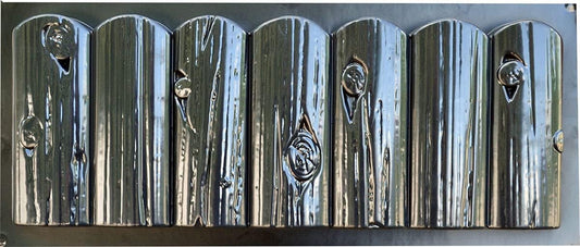 Concrete Mold Edge Stone Mold Log Edging Border ABC Plastic Sold 1 Piece (Br12-Small)