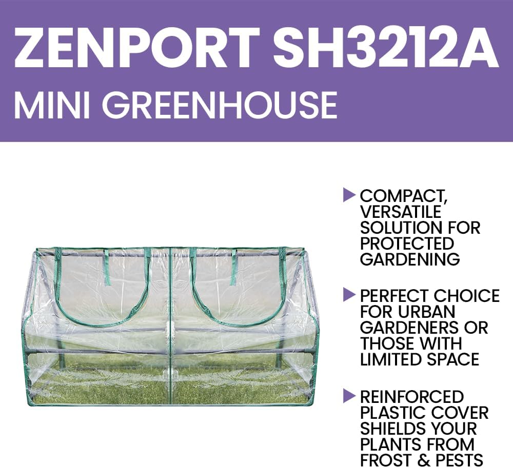 Zenport SH3212A Garden Cold Frame Greenhouse Cloche - 10 Pack