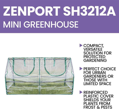 Zenport SH3212A Garden Cold Frame Greenhouse Cloche - 10 Pack