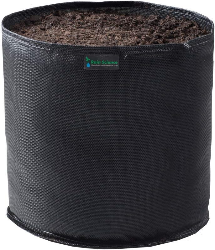 Commercial Grow Bag Pack of 10, Air Pruning Mesh Fabric Plant Containers (1 Gallon, Black)
