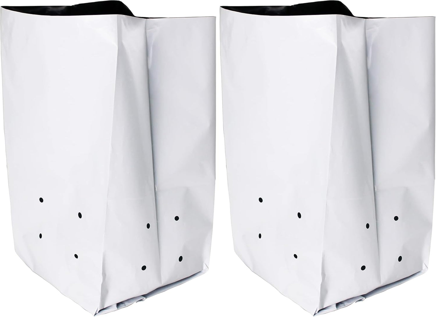 HFS(R Poly Grow Bag Planters Panda Film Black and White for Nursery Horticulture 7 Gallon - 25 PC (Pack of 2)