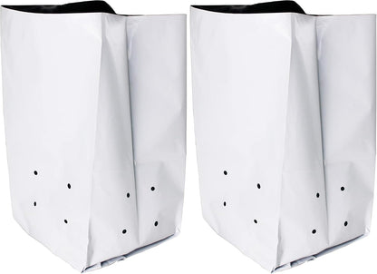 HFS(R Poly Grow Bag Planters Panda Film Black and White for Nursery Horticulture 5 Gallon - 25 PC (Pack of 2)