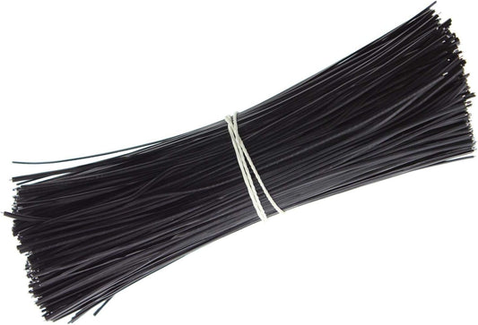 6 Inch Twist Ties,Ulifestar Cable Ties Bag Ties Plastic Coated Twist Ties 1000 Pack (Black)