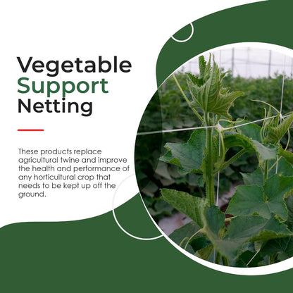 10-Feet by 4920-Feet Professional Grade Vegetable Support Trellis Netting Roll/Scrog Net Roll, (119" x 4920' / 3m x 1500m) (mesh 5.9"x6.7" / 15cm x 17cm)