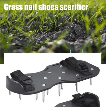 Lawn Shoes, Spike Shoes Lawn Tool Aeration Shoes for Epoxy Floor, Lawn Yard Patio Lawn Garden Yard (Black)