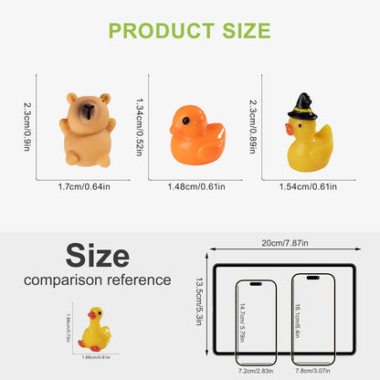 Miniature Small Animal Figurines, 76 Pieces of Mini Resin Animals, Cute Animal Decoration Ornaments, Miniature Landscape Ornament Sets, Fairy Garden