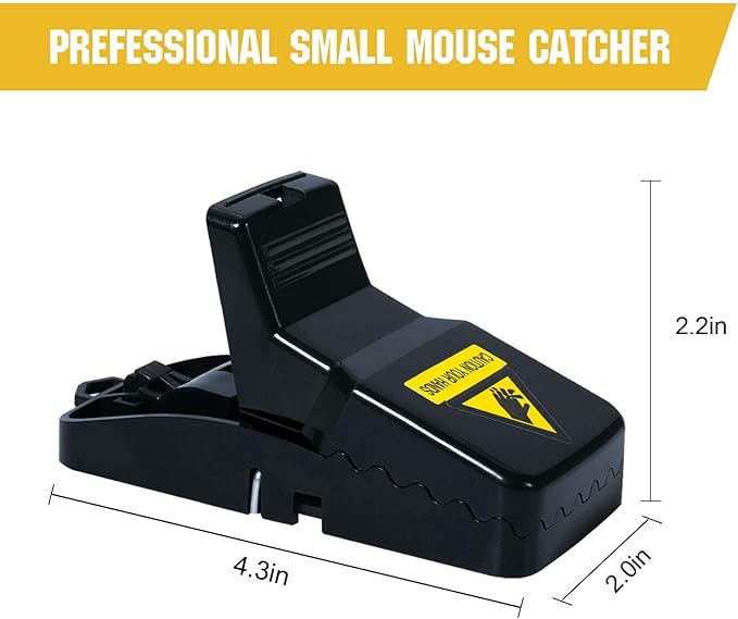 6 Pack Mouse Traps Indoor for Home,Mice Traps for House,Reusable Mouse Trap That Work,Small Mice Catchers for Home Indoor, Quick Set Mousetraps Effective